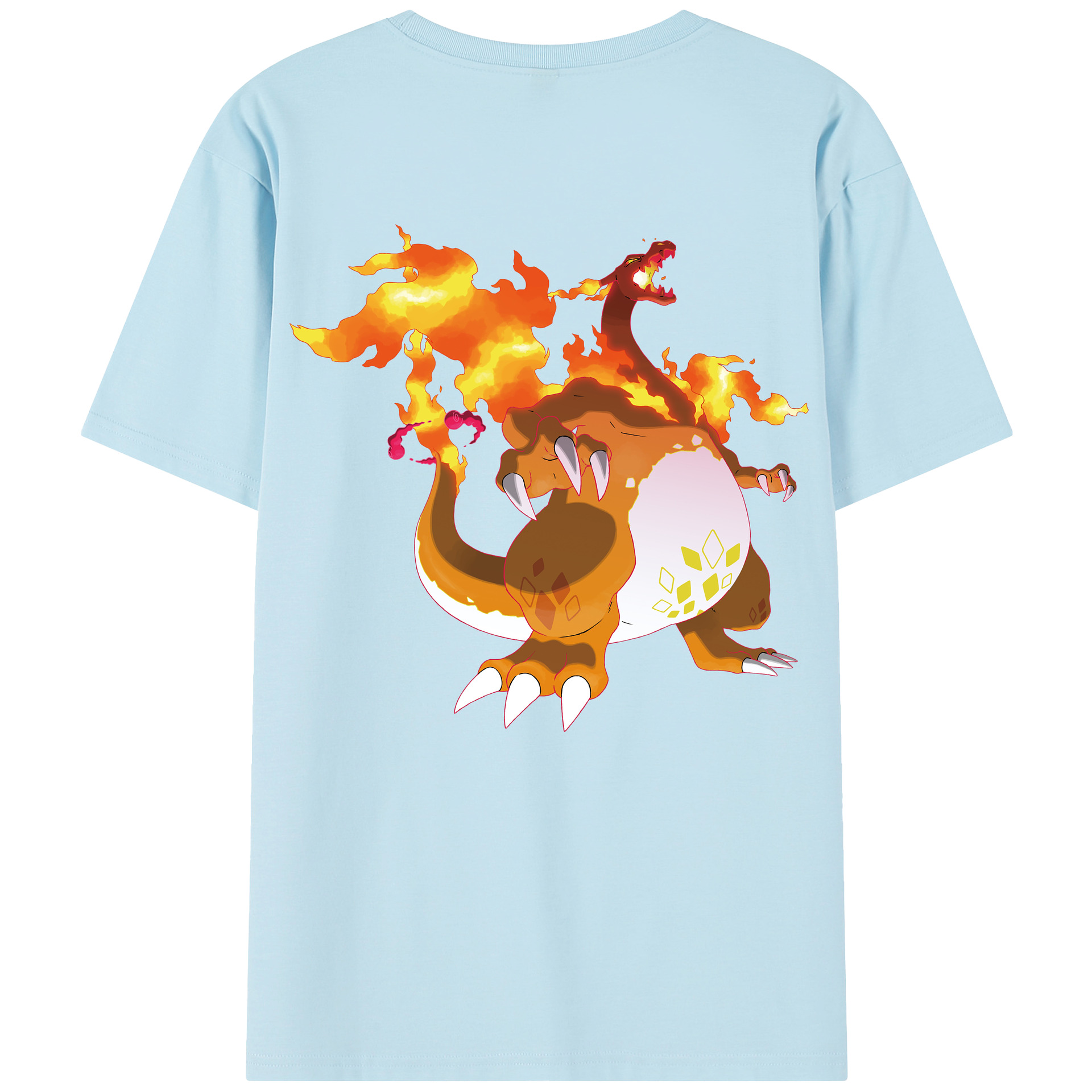 （画像用） ポケットモンスター Pokémon 綿100％半袖Tシャツ（背面プリント）